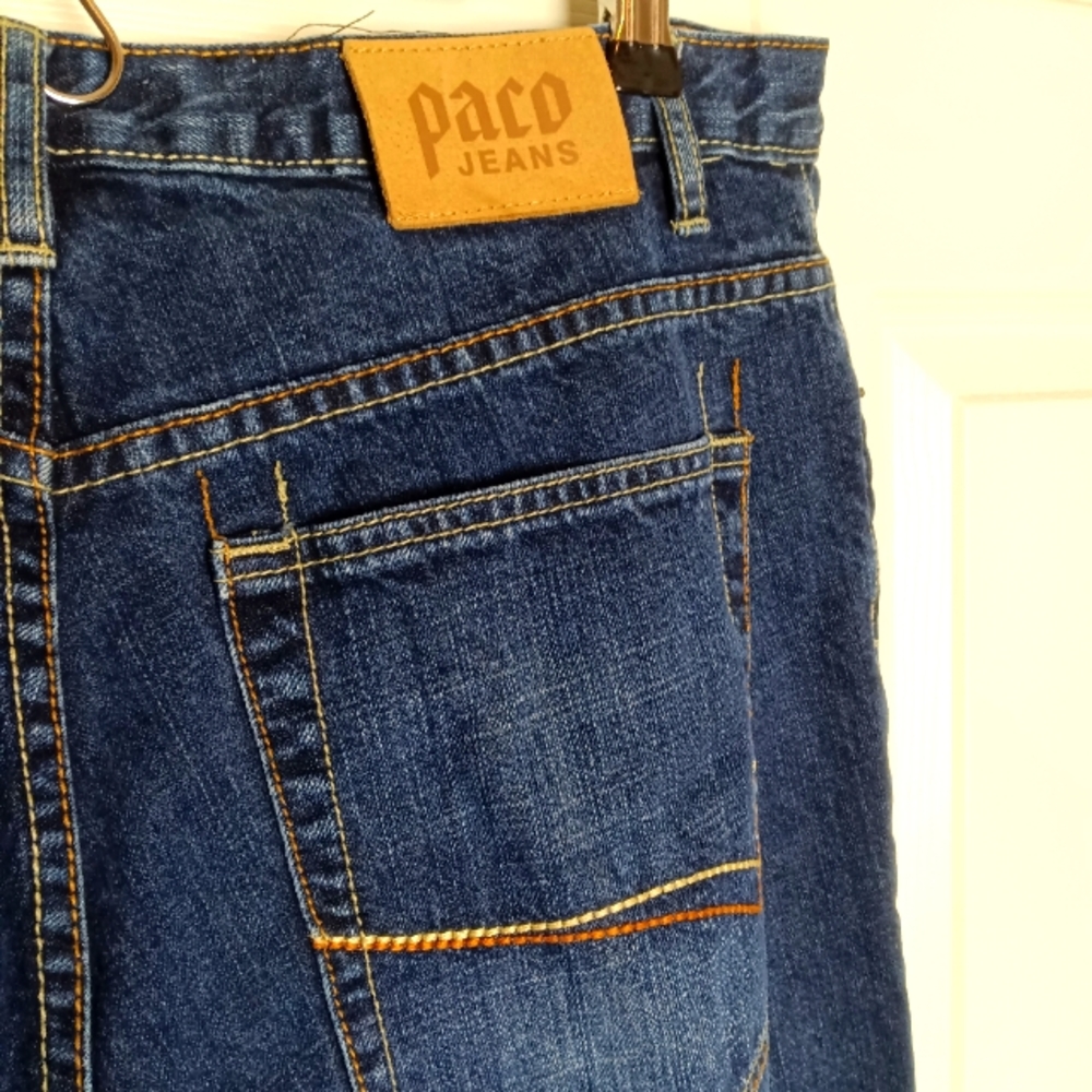 Vintage Paco Jeans Men 34x30 Dark Straight 34 Waist 30 Inseam